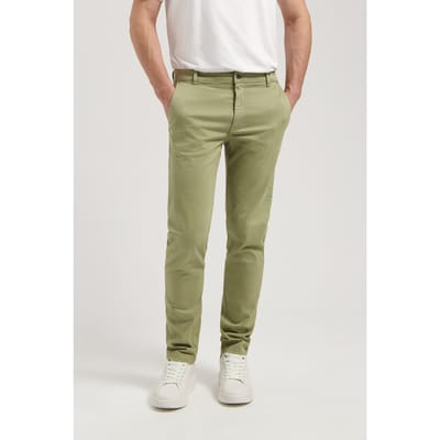 Mud Jeans Scott Mid Tapered Rustic Green Maat: W28L32 | Chino's Outlet | Heren | Groen