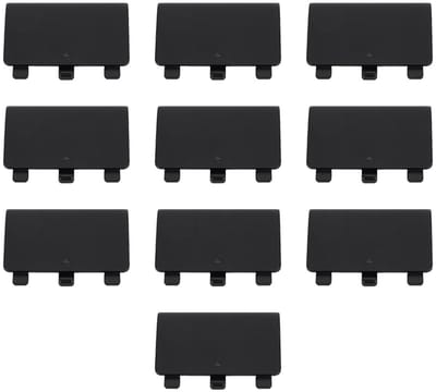 Oneay 10 batterijklepjes voor gamecontrollers, vervangende behuizingen, zwarte plastic behuizingen voor Xbox One-controllers