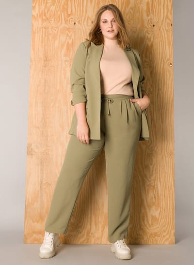 YESTA Yanou Cover ups - Soft Army - maat X-0(44)