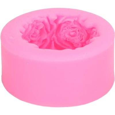 Siliconen Fondantmal Rozenpatroon Zeer Duurzaam Anti-aanbak Ontwerp Veel Gebruikt Siliconen Mallen pink