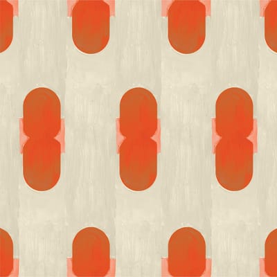 Behang Fez Favour Oranje