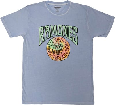 Ramones - Crest Psych Heren T-shirt - S - Blauw