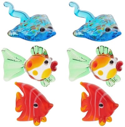 Allecto - Kleine visfiguren - Glazen dierenfiguren - Tafeldecoratie