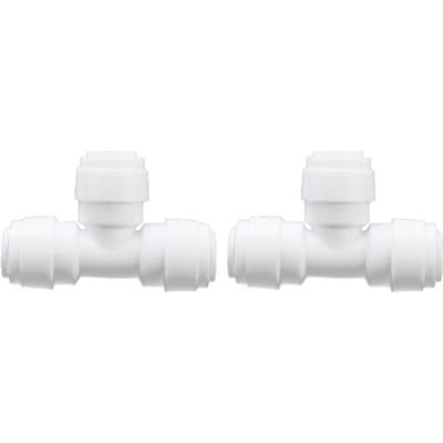 2 STUKS T-stuk Snelkoppeling Waterbuis Fitting 100PSI Push-in Fitting Push-in Verbinding voor Tuin