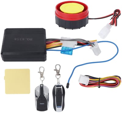 Store_7 - Motorfiets Beveiligingsalarm - Anti Diefstal - Waterdicht en Betrouwbaar - 12V - Afstandsbediening tot 150m - Geschikt voor Motoren - Ala...