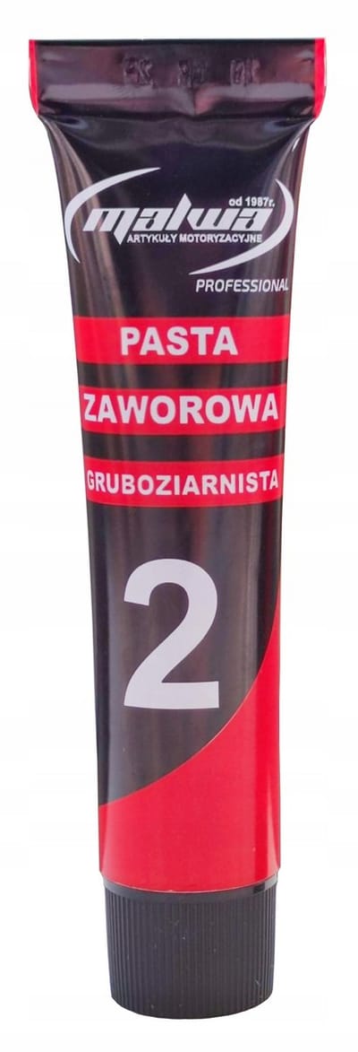 kleppenslijppasta 2 - grofkorrelige - 60g tube - voor het lappen van motorkleppen