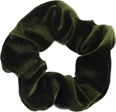 Kraagjeskopen.nl Scrunchie Velvet donkergroen Haarelastiek Haaraccessoire - 1 stuk