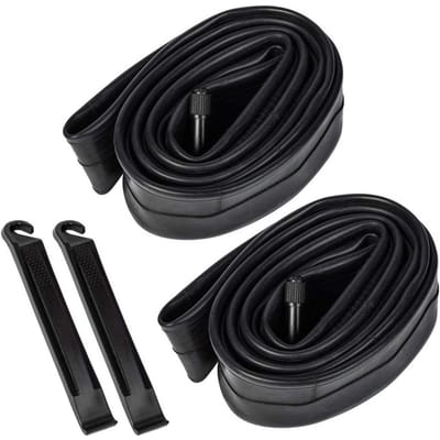 Chambres à air de vélo de montagne 26x1,75/2,125, pneu intérieur de vélo avec leviers de pneu, Patch de pneu et râpes métalliques