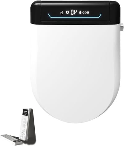 Verwarmde toiletbril - Bidet toiletzitting - Hygiënisch comfort - Zelfreinigend sproeikop - Universeel passend - Wit