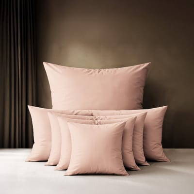 Lavea® Kussenslop 80x80 cm, 1 stuk – Kussenhoes van 100% katoen, zacht en ademend met YKK-ritssluiting, OEKO-TEX gecertificeerd – Cappuccino