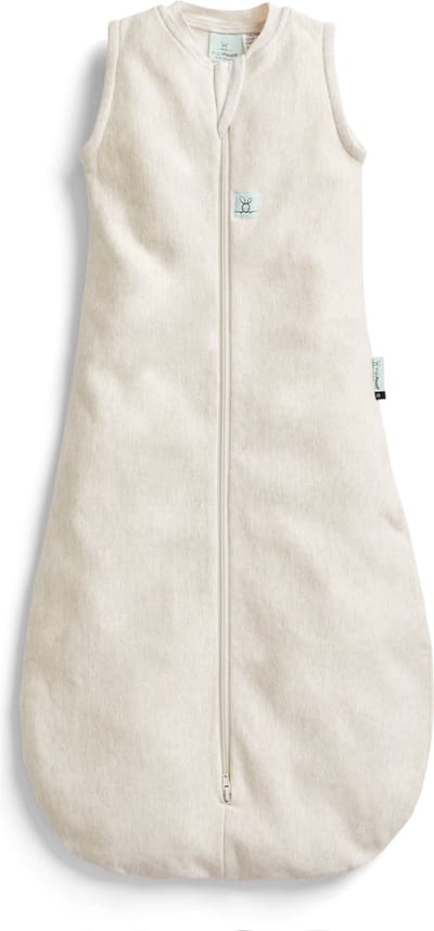 Ergopouch Jersey Slaapzak - 1,0 Tog - Baby Slaapzak - Slaapzakken - Slaapzak Kind - Slaapzak 80 cm - Oatmeal Marle
