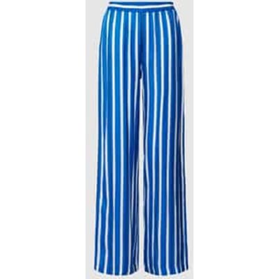 Flared stoffen broek met streepmotief