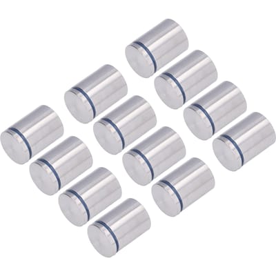 12 Stuks Advertentienagels RVS Muurbord Afstandhouderschroeven 38x50mm voor Supermarkt Slaapkamer