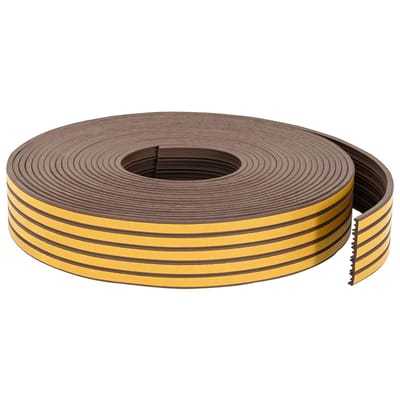 vidaXL - Zelfklevende - raamdichting - Bruin - 9 - x - 4 - mm - 12 - m - EPDM-schuin