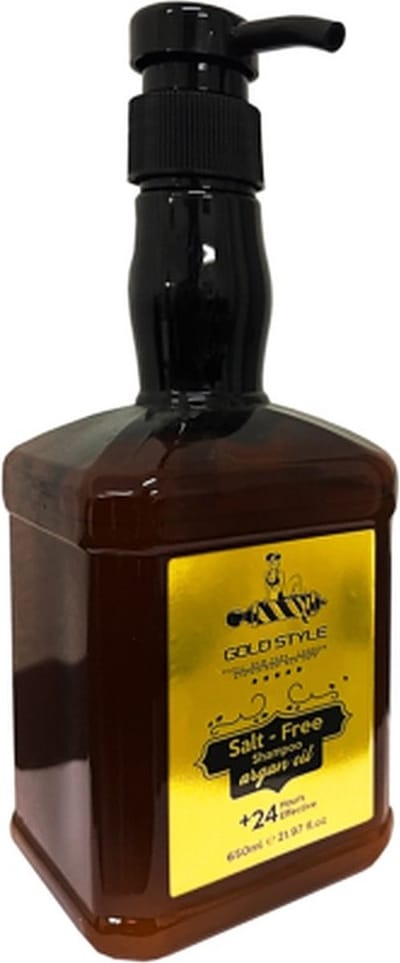 Gold style - Argan Shampoo 650 ml Bio Salt Free - Haarverzorging , Shampoo - Arganshampoo - Argan Olie, unisex