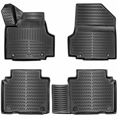 3D Rubber Automatten voor Volkswagen ID. BUZZ 2022-2026 [1. Gen] | Elektrisch - geurloos & op maat - hoge rand