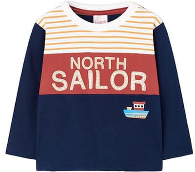 Boboli Knit T-shirt Met Lange Mouwen Blauw 6 Years Jongens,Meisjes