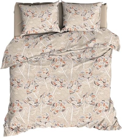 Satin d'Or Steffi Dekbedovertrek - Extra breed - 260x200/220 cm - Beige