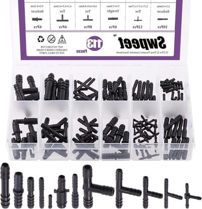 113-delige Assortiment Kit voor Vacuümconnectoren met Slangfittingen en Adapters voor Vervanging van Vacuümslangen