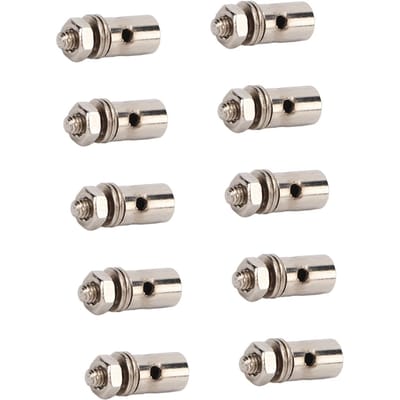Ensemble de 10 pièces 1,3 mm Connecteur de tige de poussée de servo Connecteur de tige de poussée réglable Arrêt de linkage