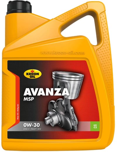 Kroon-Oil Avanza MSP - 0W-30 Motorolie - Volsynthetisch - 5000ml - Geen kleur