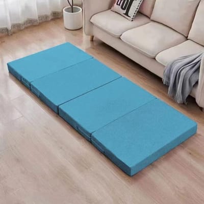 Draagbare Matras - Campingbed Slaapmat - Comfortabel Slapen - Antislip Achterkant - 200 x 80 x 8 cm - Donkere Koffie