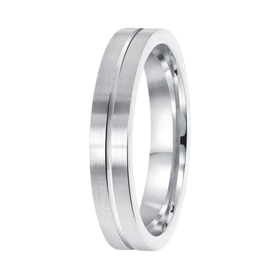 Lucardi Heren Vriendschapsring Boedapest - Ring - Vaderdag Cadeautje - Echt Zilver - Zilverkleurig