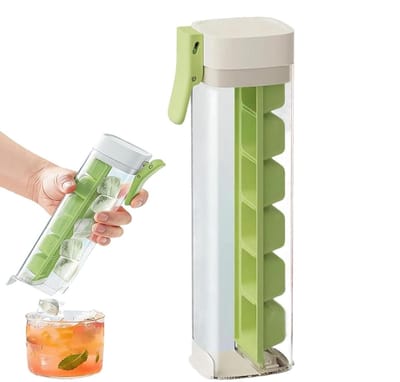 IJsblokjesmaker - IJsemmer Vorm - Dranken Koelen - Snelle Vrijgave - 6 Blokjes - Grijs