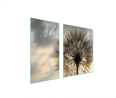 TMK ArtDeko - Glazen Beschermplaat - 90x52 cm - Kleurmotief