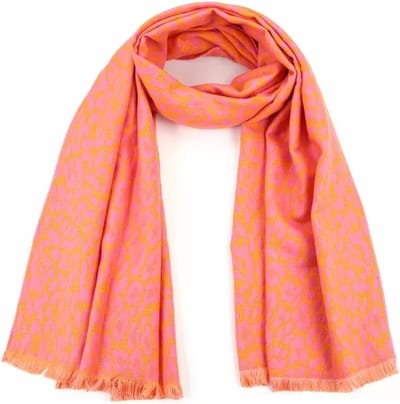 Bijoutheek Sjaal (Fashion) Panter Fuchsia