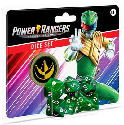 Power Rangers: RPG Dice Set Green - Dobbelstenenset - Renegade Game Studios