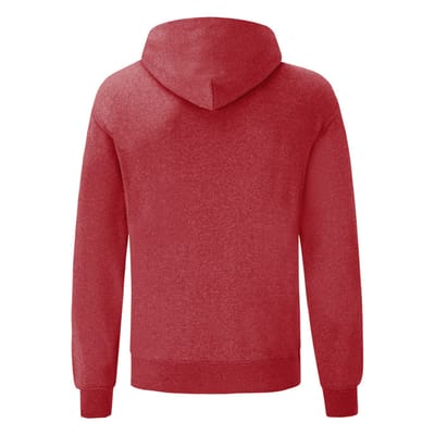 Fruit of the Loom Unisex Adult Classic Heather Hoodie (Heide Rood)