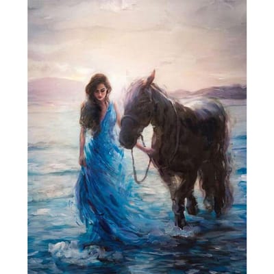 DIY 5D Volledige Set van Diamond Painting Dier Paard Kruissteek Diamant Borduurwerk 20X30CM