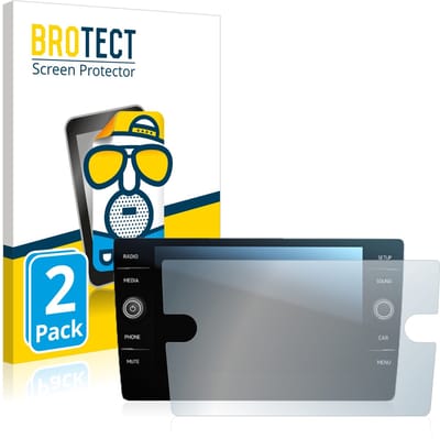 BROTECT - Screenprotector voor Volkswagen Tiguan Discover Media 8" 2017 - Folie Beschermfolie matte 2 Stuks