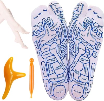Reflecterende zonesokken voor voetreflexologie, massage en acupunctuur - Maat 35-39