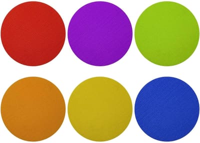 ONF3 - Ronde Spot Markers - Nylon Tapijt Markeringen - Heldere Kleuren - 4 Inch - Geschikt voor Studenten - 60 Stuks