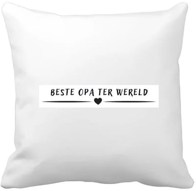 Akyol - beste opa ter wereld Kussen hoes - Opa - grandpa - leuk cadeau voor je opa - 40 bij 40 cm