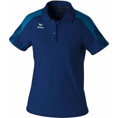 Erima Evo Star Polo Dames - Marine / Mykonos | Maat: 34