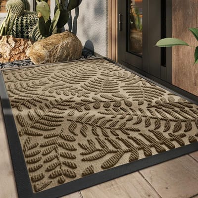 Commerciële Eenvoudige Entree Deur Schrapende Zand- en Stofverwijdering Rubberen Entree Mat Gemakkelijk Onderhoud Antislip Matten 43*75cm
