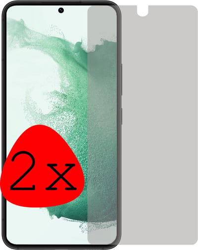Screenprotector - 2 Stuks Geschikt voor Samsung Galaxy S22 - Privacy Filter - Beschermglas - Gehard Glas - Tempered Glass - Screen Protector