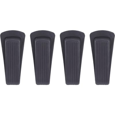 4 pièces Butées de Porte Coupe-Vent Caoutchouc Butée de Porte avec Bande pour Moquette Robuste Porte Portes en Bois Portes en Verre