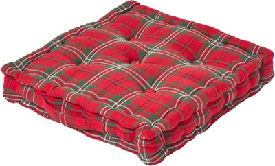Homescapes zitkussen Edward tartan patroon 40 x 40 x 10 cm