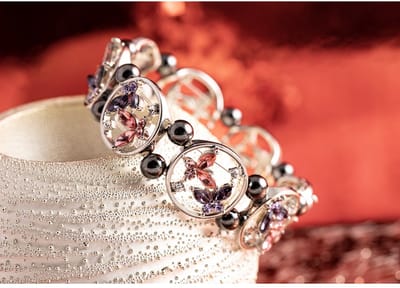 Kristalarmband Vlinder