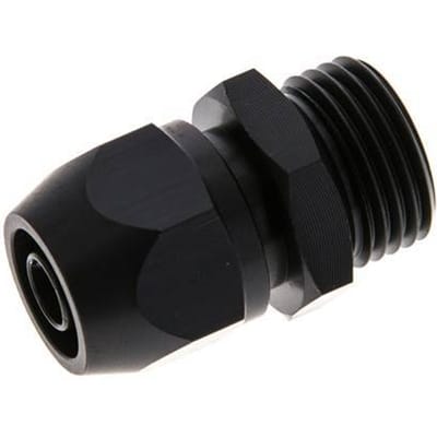 12x9mm & G1/2'' Aluminium Rechte Knelfitting Buitendraad 10bar Kunststof en Polyamide