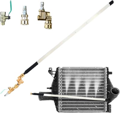 Radiator Reiniger - Leidingreiniger Ventilator - Efficiënt Reinigen - Verbeterd Printontwerp - 57 cm - Zilver
