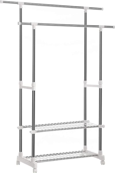 MIRA Home - Kapstok - Kapstok Staand - Kledingrek - Wielen - IJzer - 154x42x172