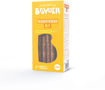 Bravoer Vleesstickies Kip 200 gram