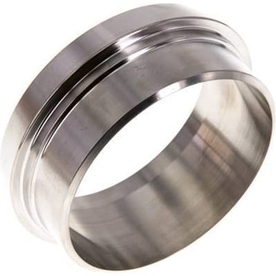 Melkkoppeling 86mm Laspuntstuk 76.1mm Laseinde RVS