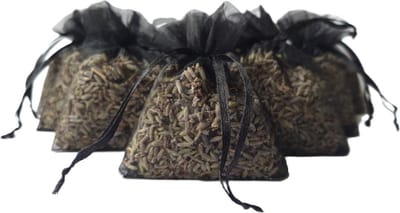 Bonheur de Provence® - Lavendel geurzakjes - Biologische lavendel uit de Provence - 10 zakjes à 6 gram zwart - geurzakjes kledingkast