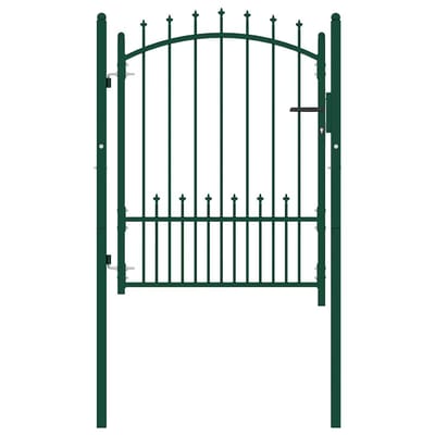 vidaXL Hekpoort EMMEN met stalen pinnen 104x109,5 cm groen